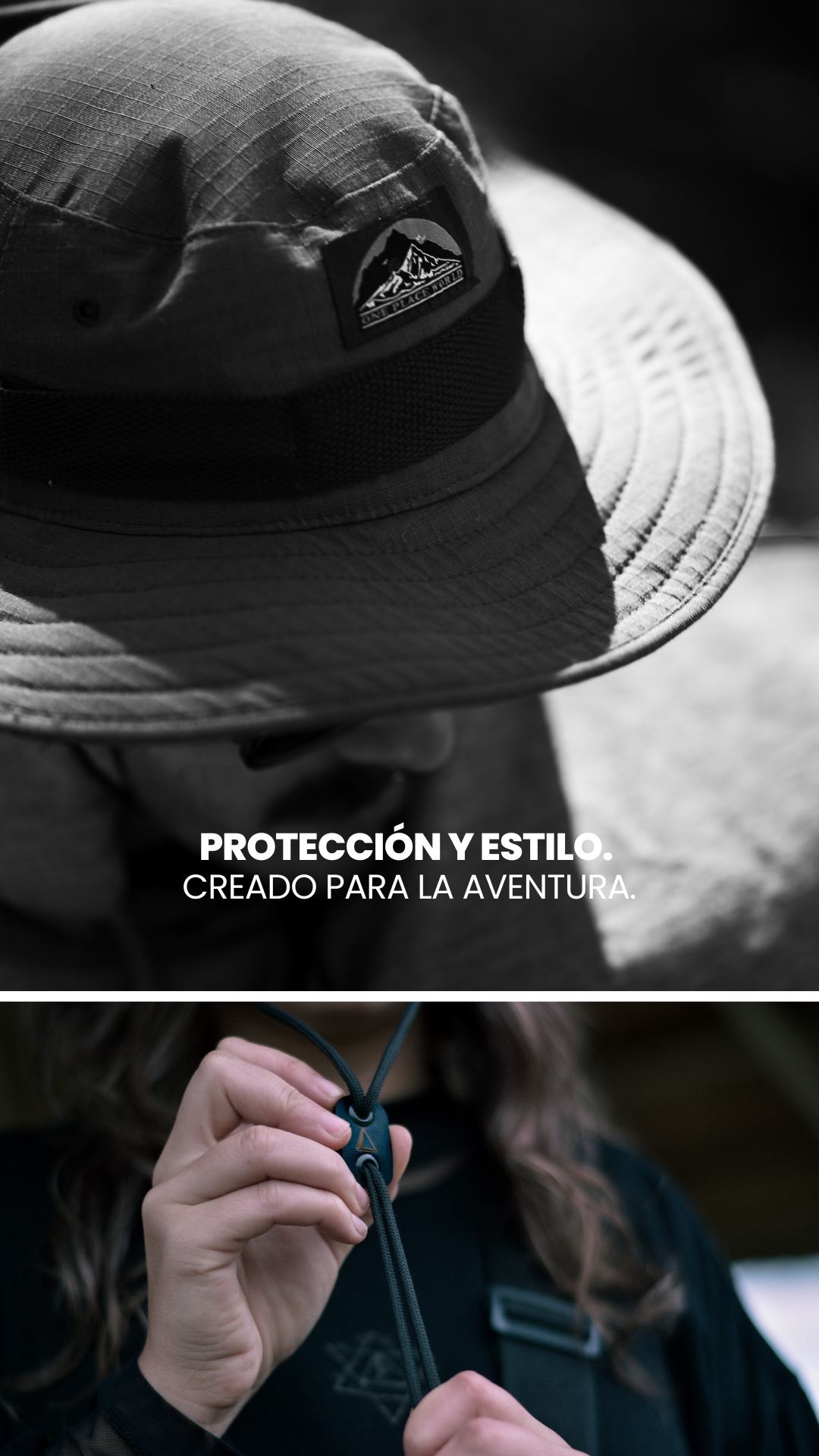 Protección y estilo.  creado para la aventura.